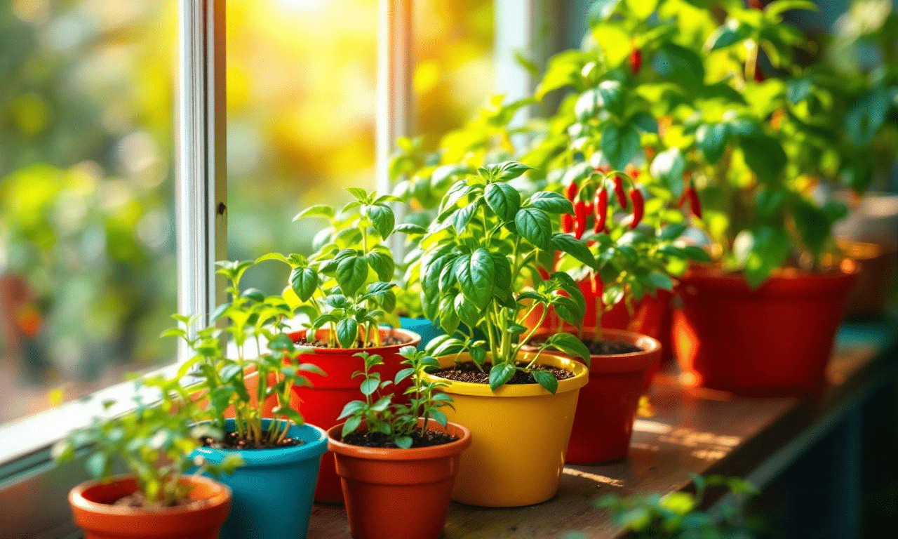 Orto urbano: come coltivare basilico e peperoncini sul balcone