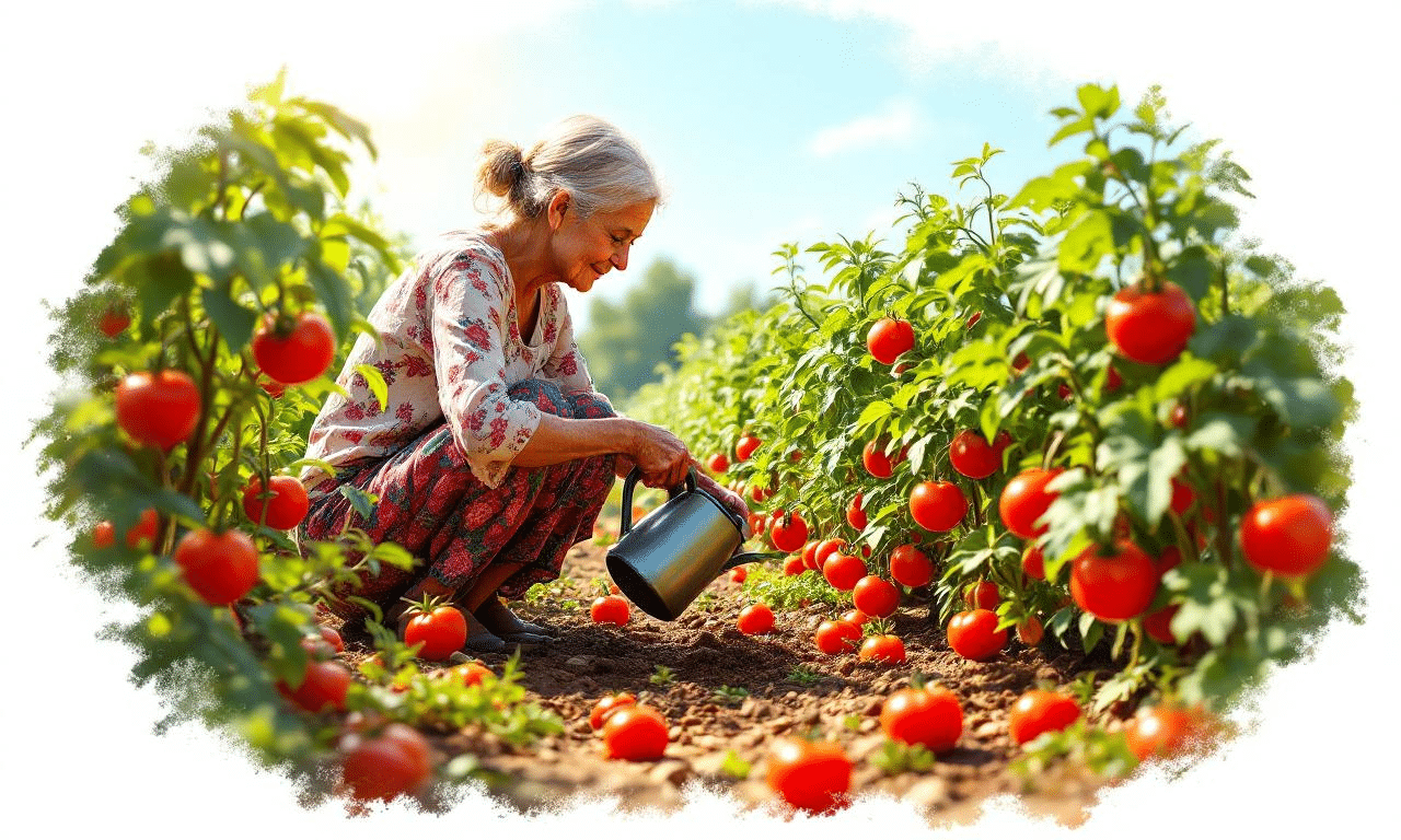 Il trucco di nonna per evitare che i pomodori si spacchino mentre crescono
